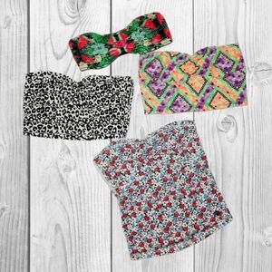 Colorful Bandeau Tops Set